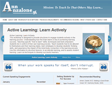 Tablet Screenshot of annanzalone.com